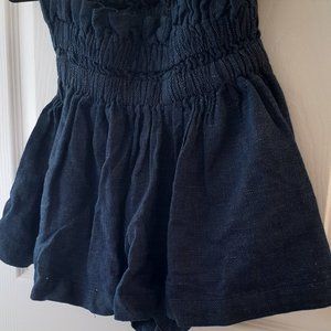 Denim Jean Elastic Short/Skort